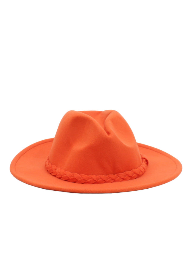 Anthropologie Women's Hat Orange 100% Polyester