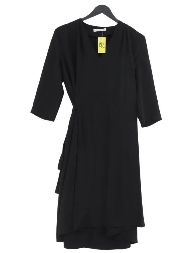 Mango Women's Midi Dress XS Black 100% Other