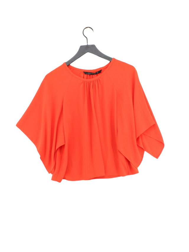 Zara Women's Blouse M Orange 100% Polyester