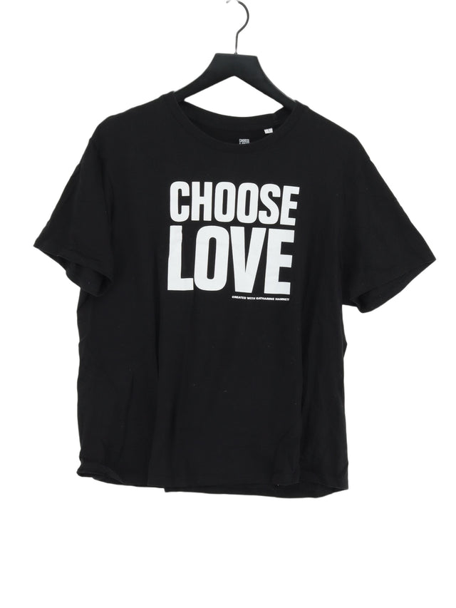 Choose Love Women's T-Shirt L Black 100% Cotton
