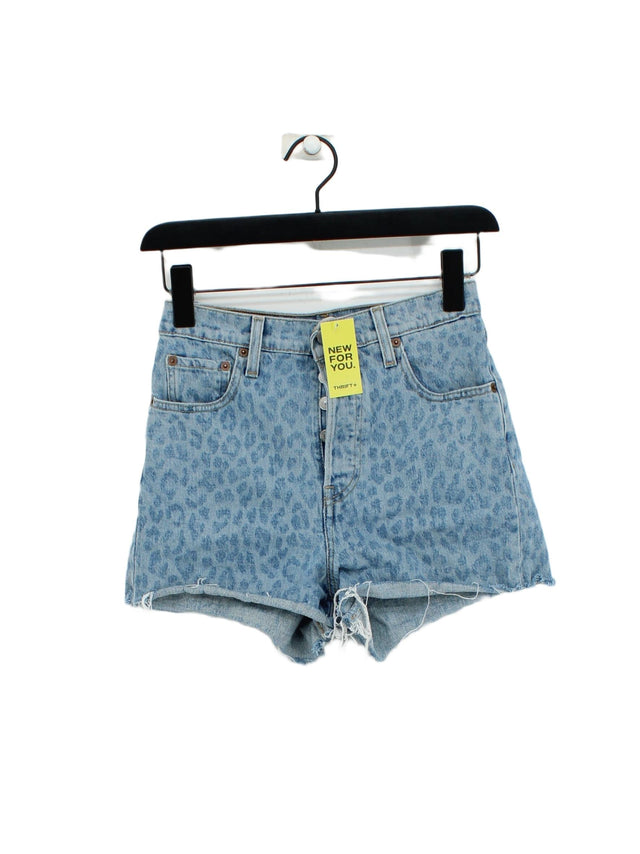 Levi’s Women's Shorts W 26 in Blue Cotton with Elastane