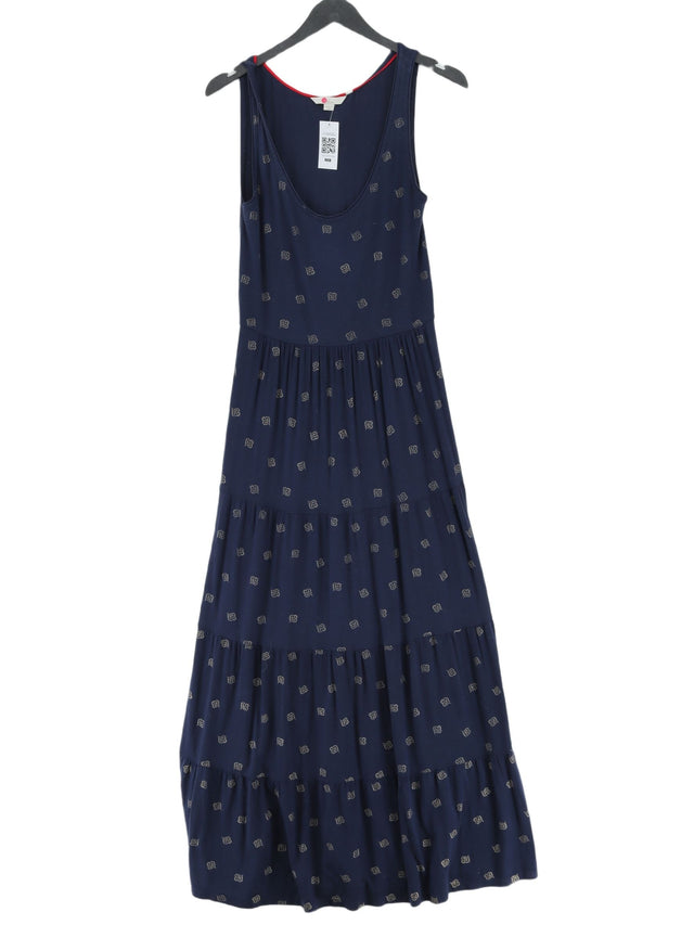 Boden Women's Maxi Dress UK 10 Blue Viscose with Elastane, Polyester