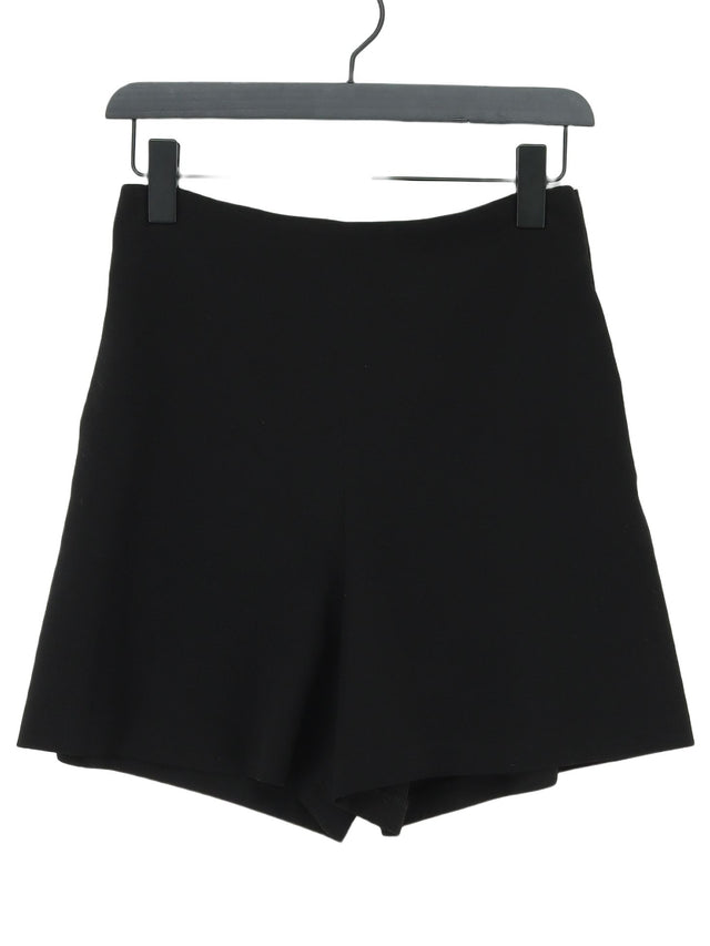 Topshop Women's Shorts UK 10 Black Polyester with Elastane