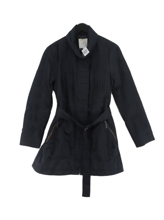Jasper Conran Women's Coat UK 12 Blue Polyester with Nylon