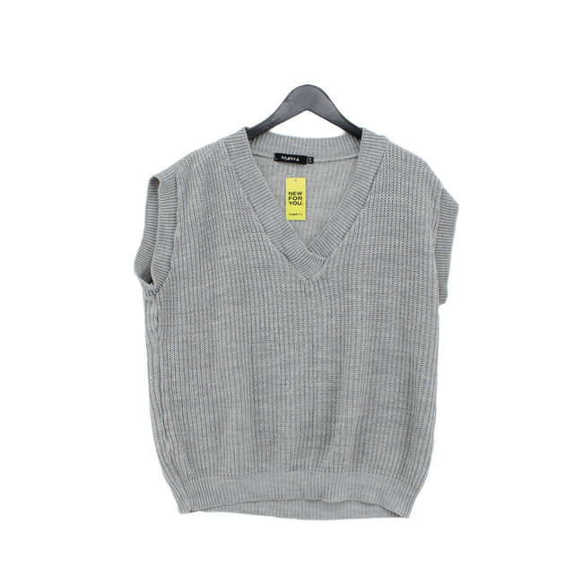 Naanaa Women's Jumper S Grey 100% Acrylic