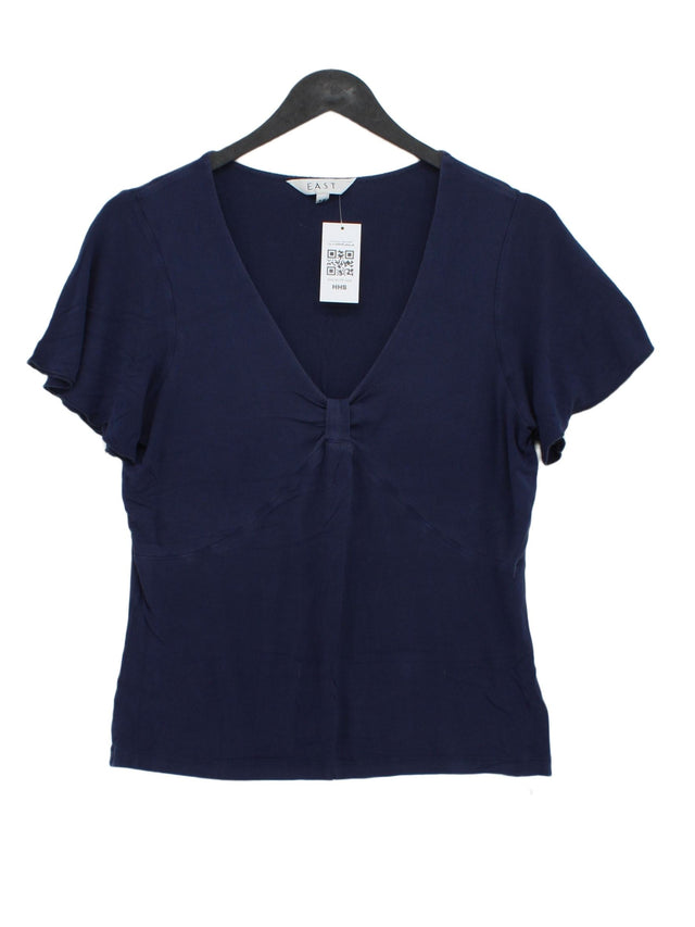 East Women's T-Shirt UK 12 Blue 100% Other