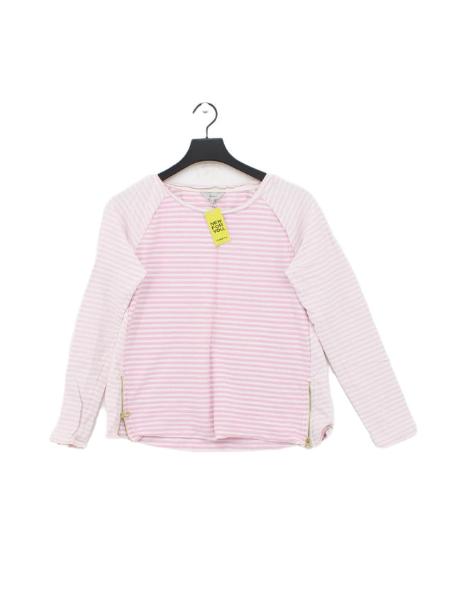 Joules Women's Jumper UK 12 Pink 100% Cotton