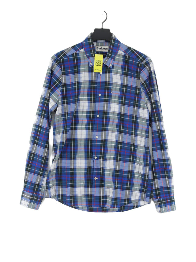 Barbour Men's Shirt S Blue 100% Cotton