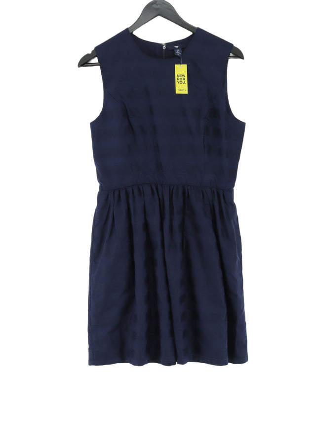 Gap Women's Midi Dress UK 10 Blue Cotton with Polyester