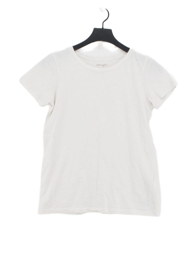 Thought Women's T-Shirt UK 10 White 100% Cotton