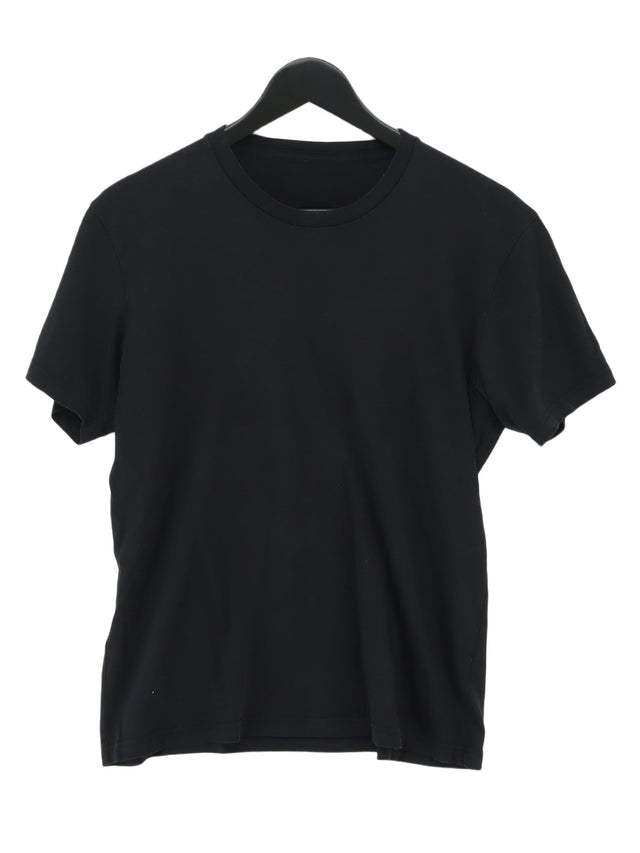 Uniqlo Women's T-Shirt L Black Cotton with Other