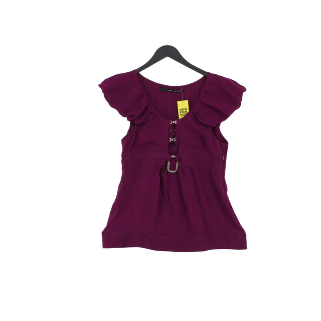 Atos Lombardini Women's T-Shirt UK 14 Purple 100% Other
