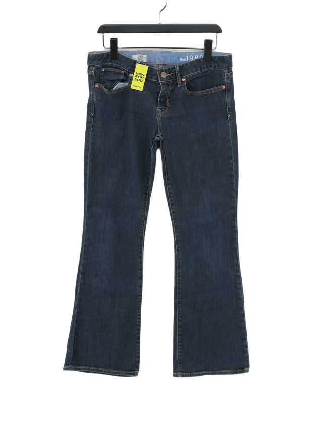 Gap Women's Jeans W 32 in Blue Cotton with Elastane