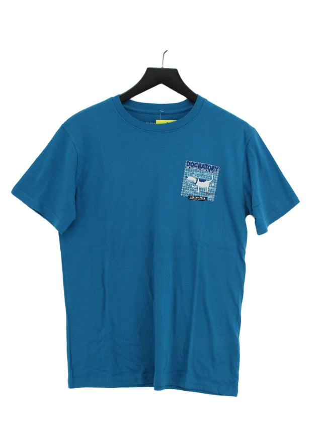 Weird Fish Men's T-Shirt S Blue 100% Cotton
