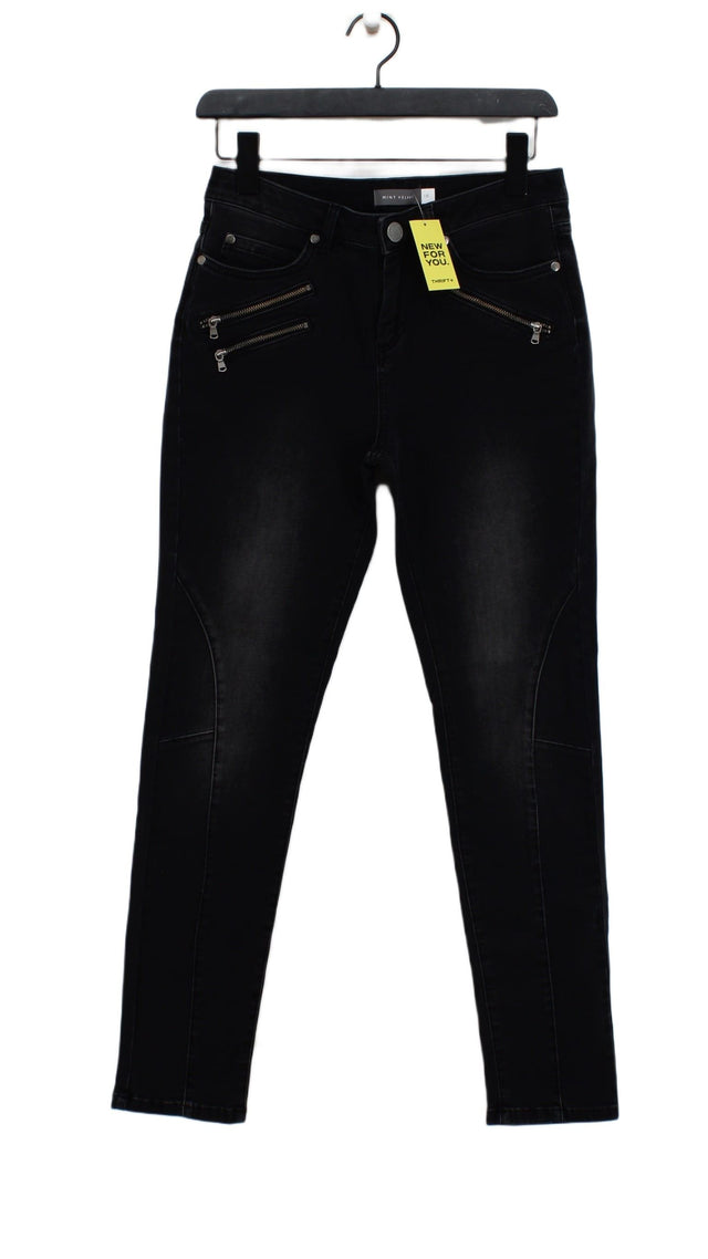 Mint Velvet Women's Jeans UK 12 Black Cotton with Elastane