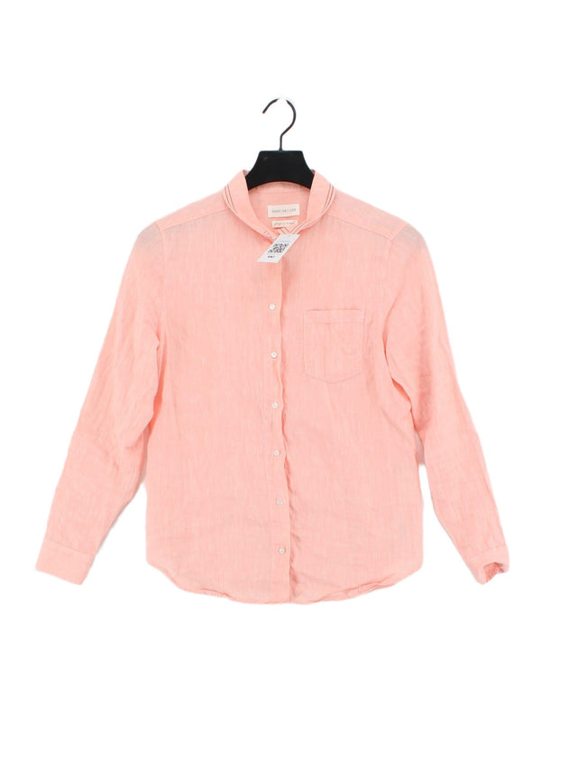 Harris Wilson Women's Shirt S Pink Linen with Cotton