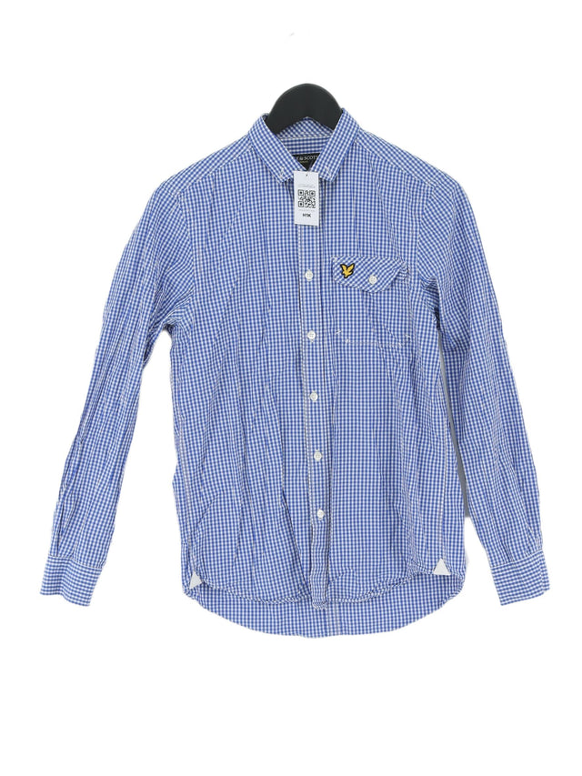 Lyle & Scott Men's Shirt S Blue 100% Cotton