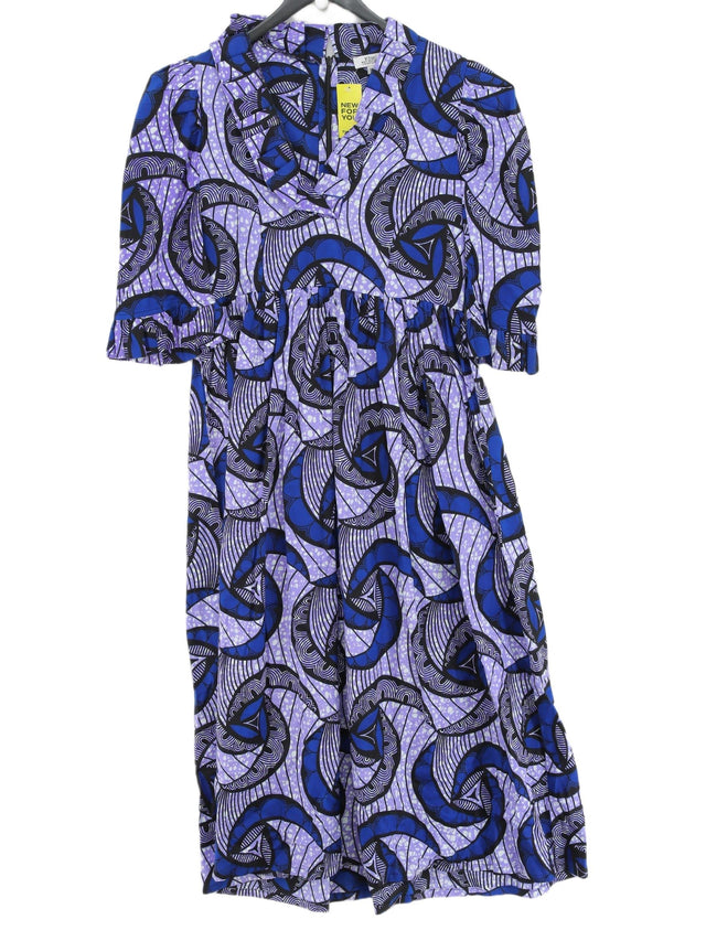 Kemi Telford Women's Maxi Dress M Purple 100% Cotton