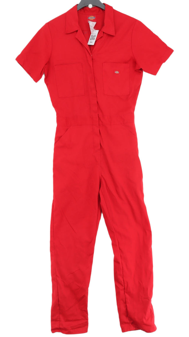 Dickies Women's Jumpsuit M Red Cotton with Polyester