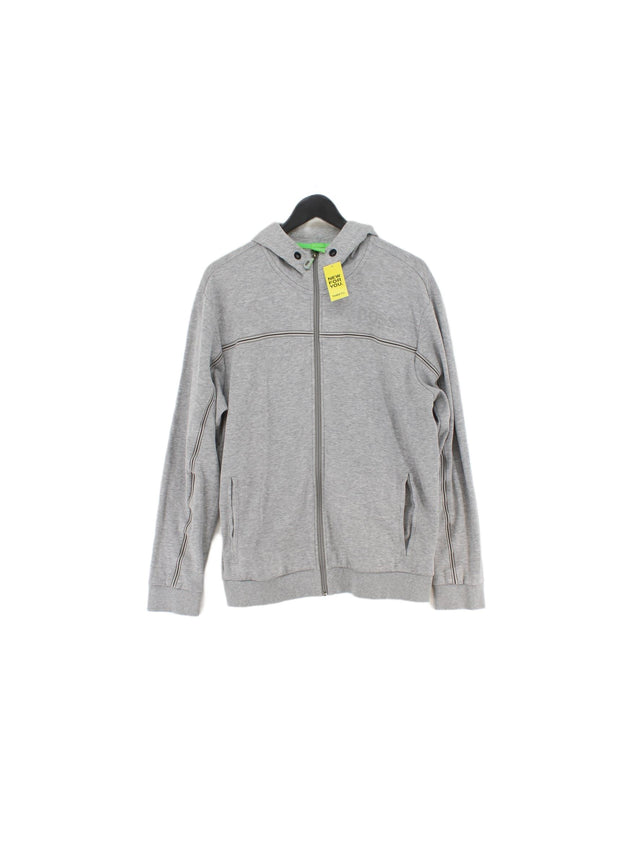 Boss Men's Hoodie XL Grey Cotton with Polyamide