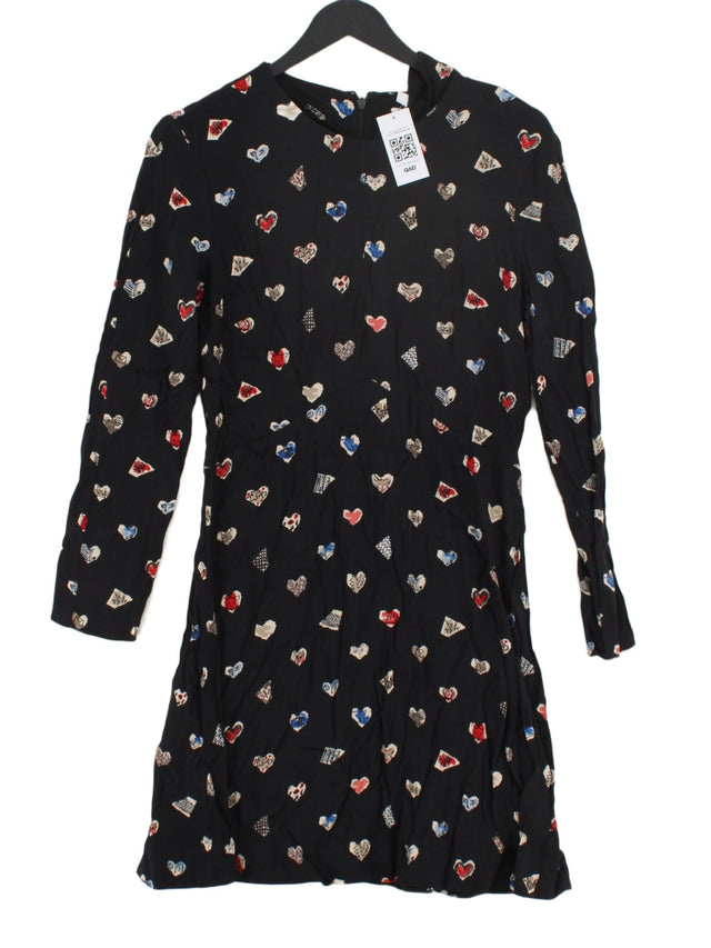 & Other Stories Women's Mini Dress UK 10 Black 100% Viscose