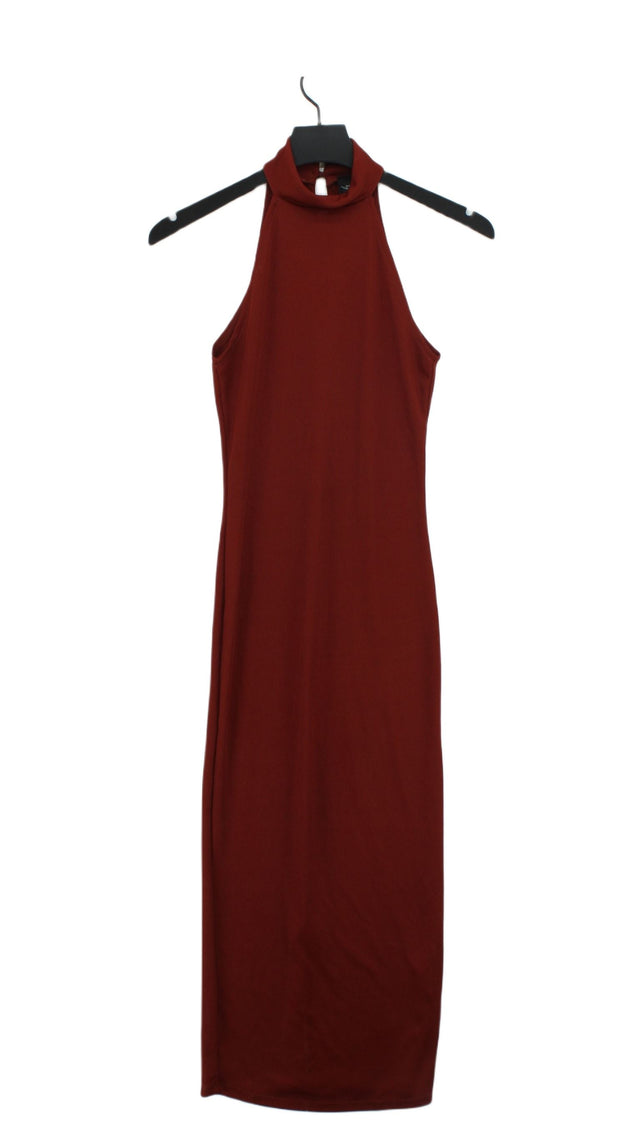 River Island Women's Maxi Dress UK 10 Red 100% Polyester