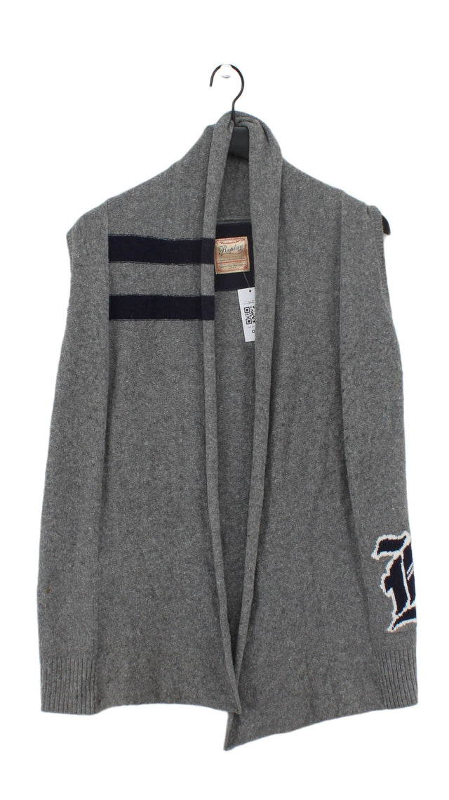 Replay Women's Cardigan M Grey 100% Other