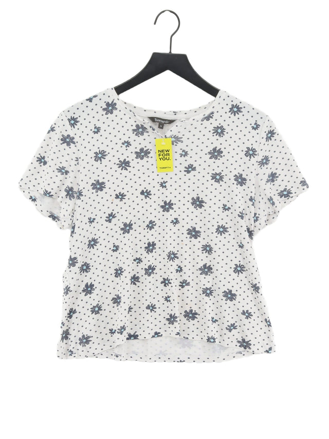 Bonmarche Women's T-Shirt UK 16 White 100% Cotton