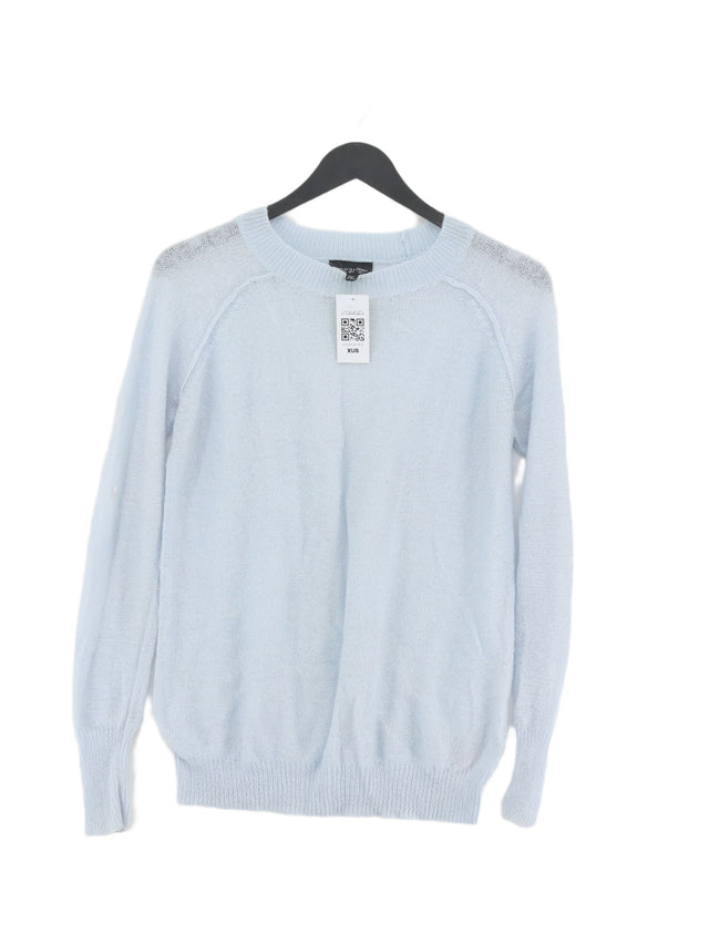 Topshop Women's Jumper UK 6 Blue Acrylic with Mohair, Polyamide, Wool