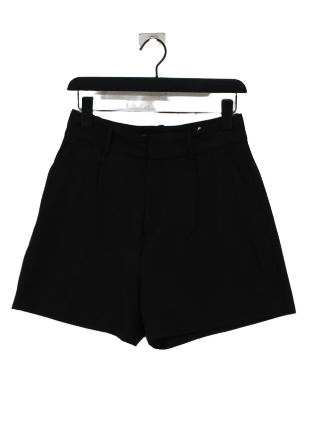 Zara Women's Shorts M Black Polyester with Elastane
