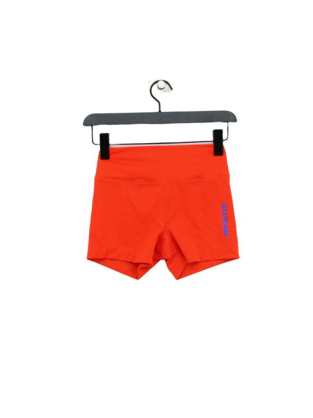 Iets Frans Women's Shorts S Orange Polyester with Elastane