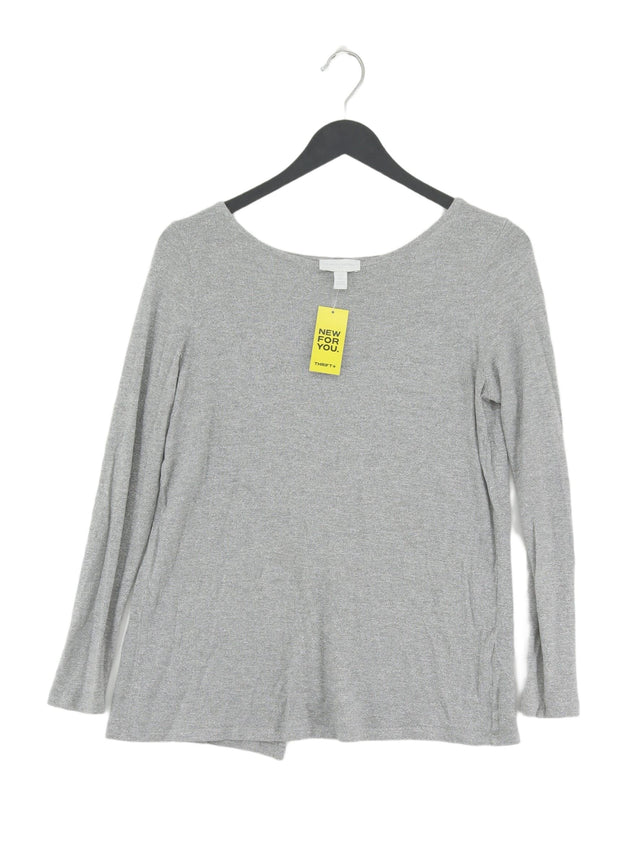 The White Company Women's Top UK 10 Grey 100% Other