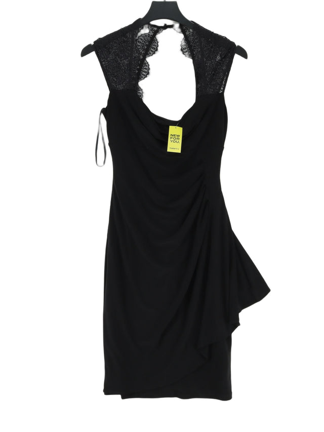 Debut Women's Midi Dress UK 10 Black 100% Polyester