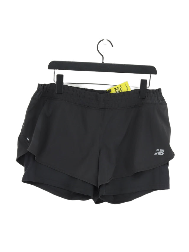 New Balance Women's Shorts XL Black 100% Other