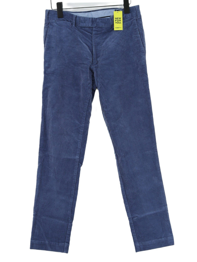 Ralph Lauren Men's Trousers W 30 in Blue Cotton with Elastane