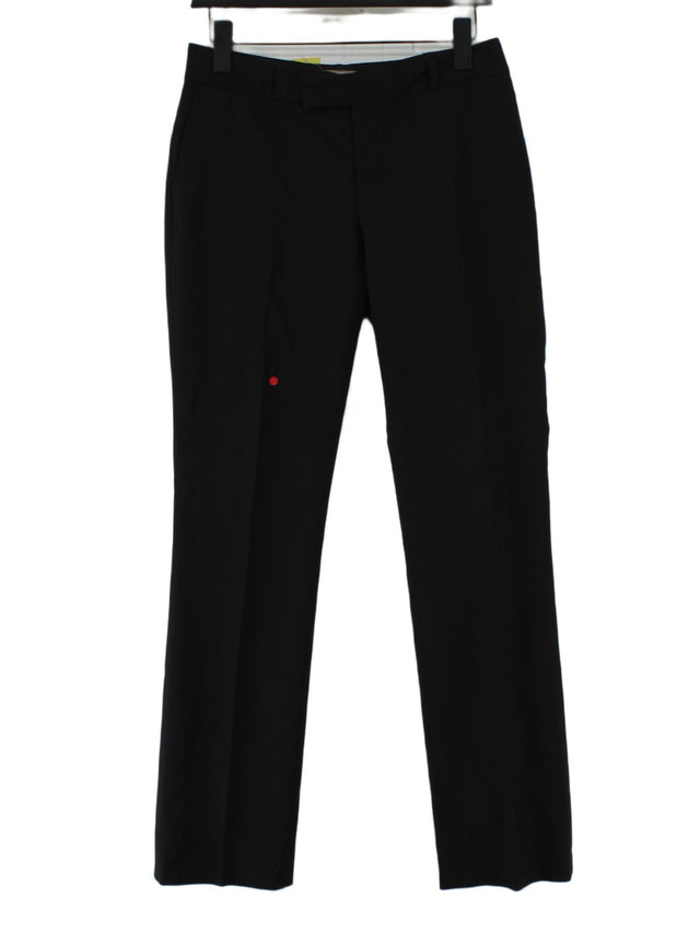 Banana Republic Women's Suit Trousers UK 10 Black Wool with Elastane