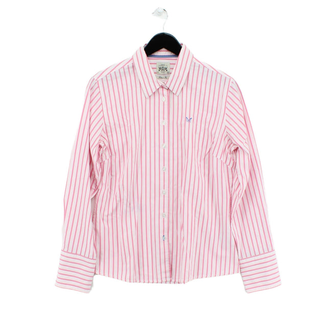 Crew Clothing Women's Shirt UK 14 Pink 100% Cotton