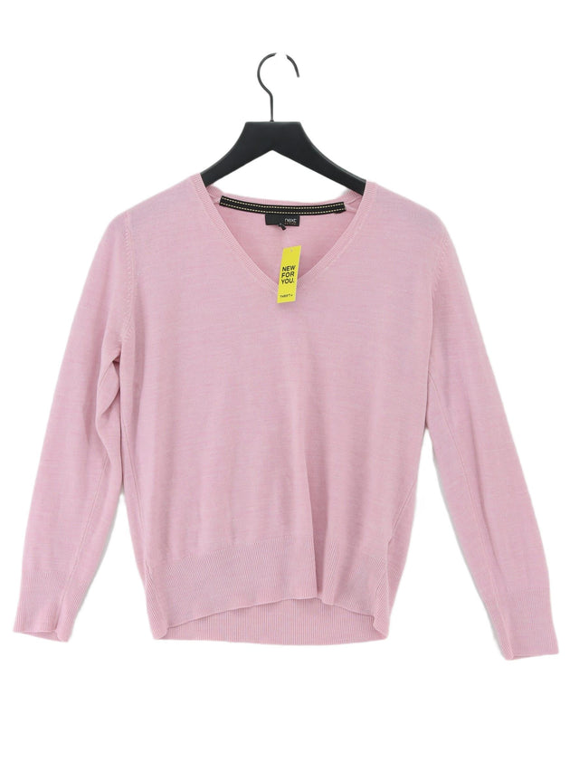 Next Women's Jumper UK 16 Pink 100% Acrylic