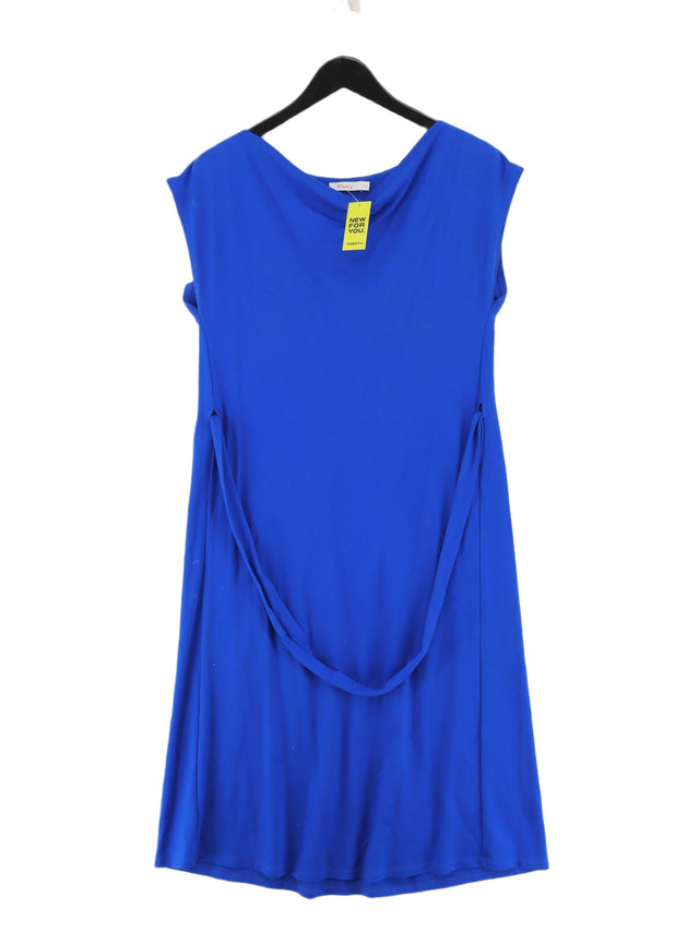 Finery Women's Midi Dress UK 8 Blue Viscose with Elastane, Polyamide