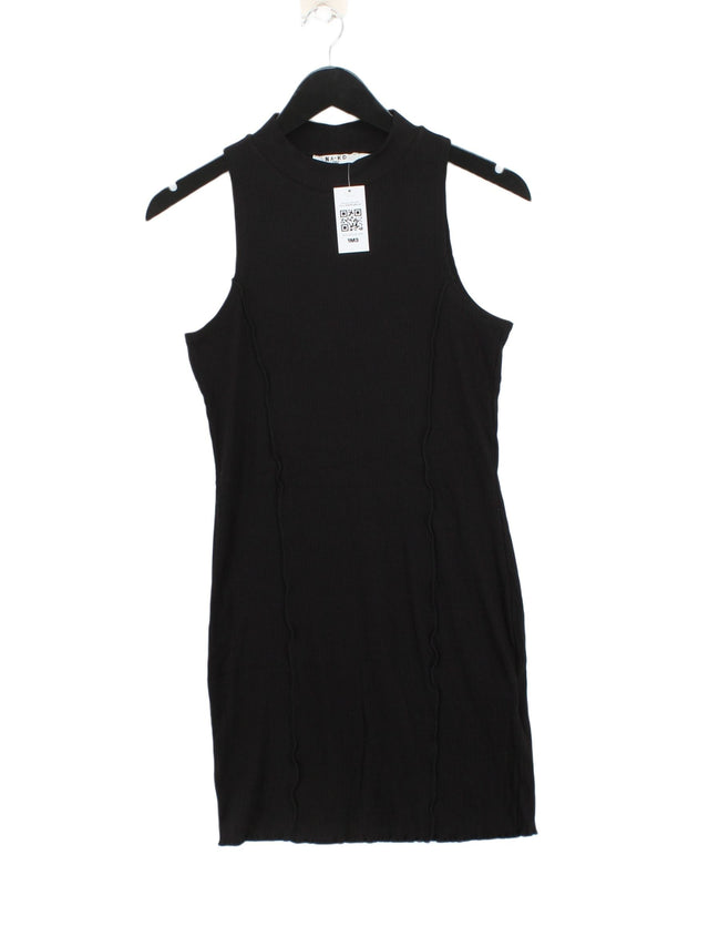 NA-KD Women's Midi Dress M Black Viscose with Elastane