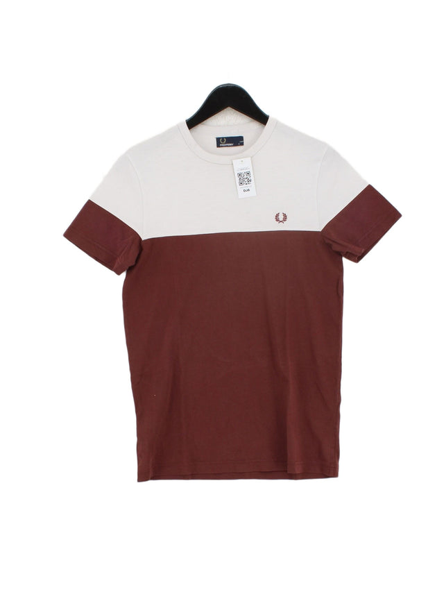Fred Perry Men's T-Shirt S Multi Cotton with Elastane