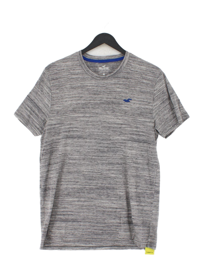 Hollister Men's T-Shirt M Grey 100% Cotton