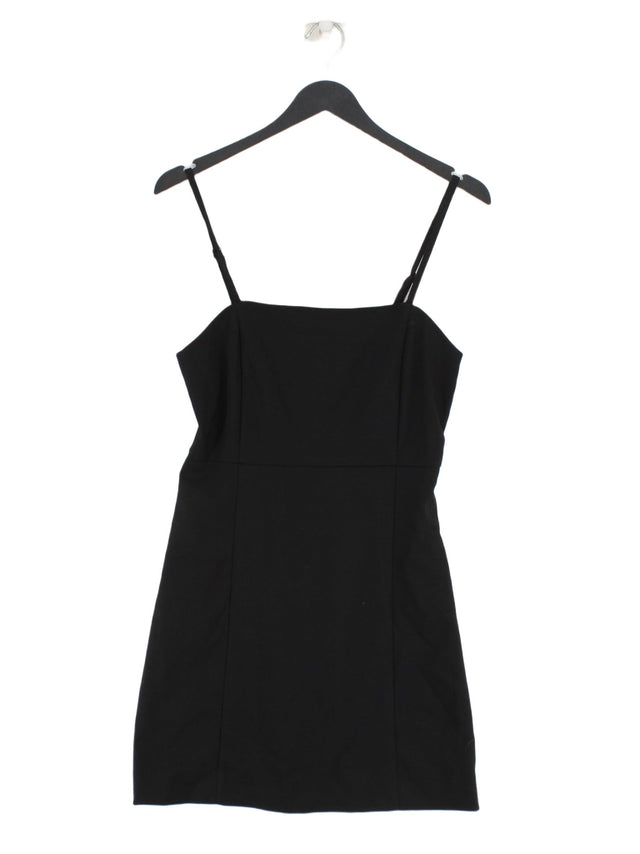 Monki Women's Mini Dress UK 8 Black Polyester with Elastane, Viscose