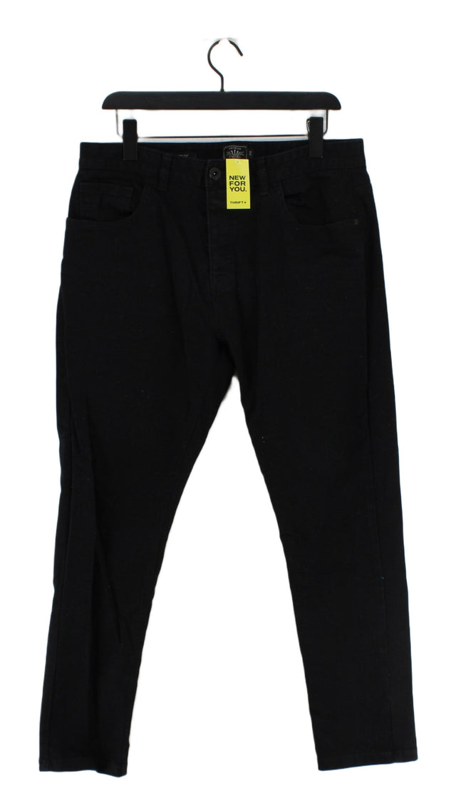 Next Women's Jeans W 34 in Black Cotton with Elastane