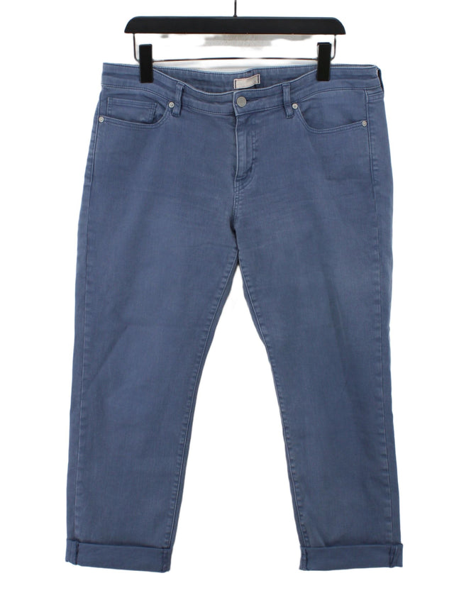 Uniqlo Women's Jeans W 32 in Blue Cotton with Elastane
