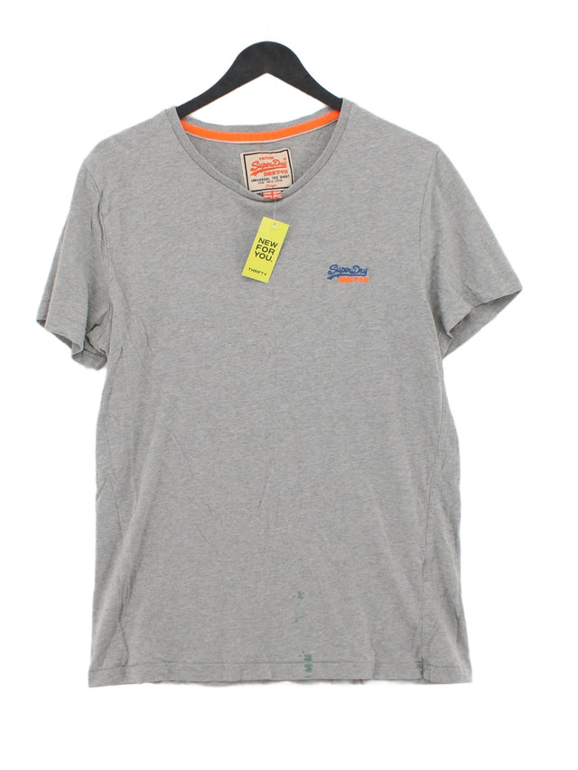 Superdry Men's T-Shirt Chest: 36 in Grey 100% Cotton