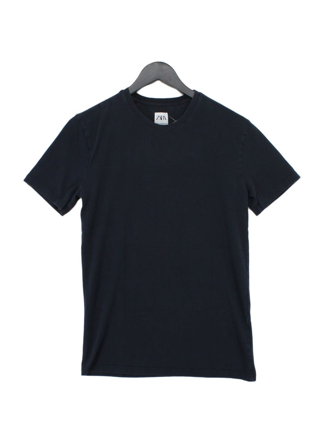 Zara Men's T-Shirt M Blue 100% Other