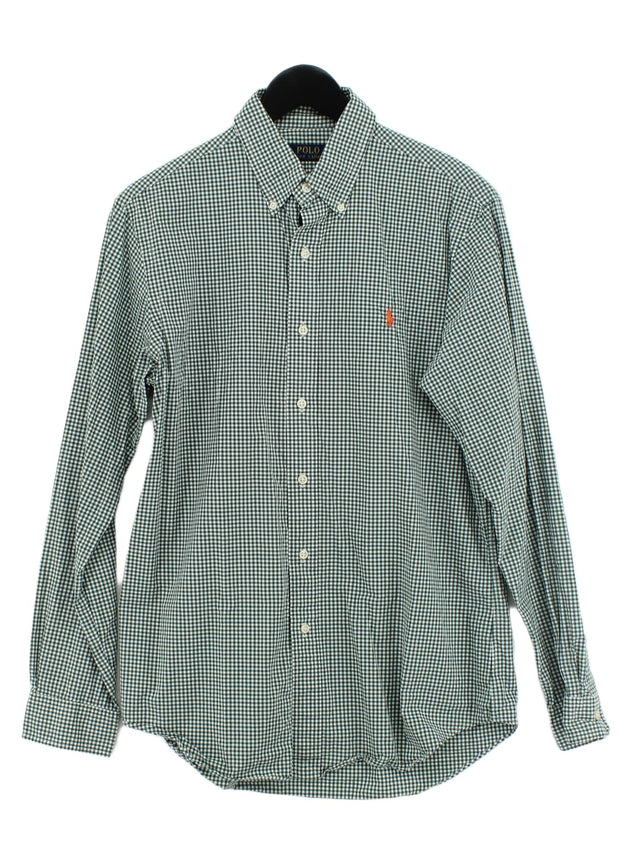 Ralph Lauren Men's Shirt M Green 100% Cotton
