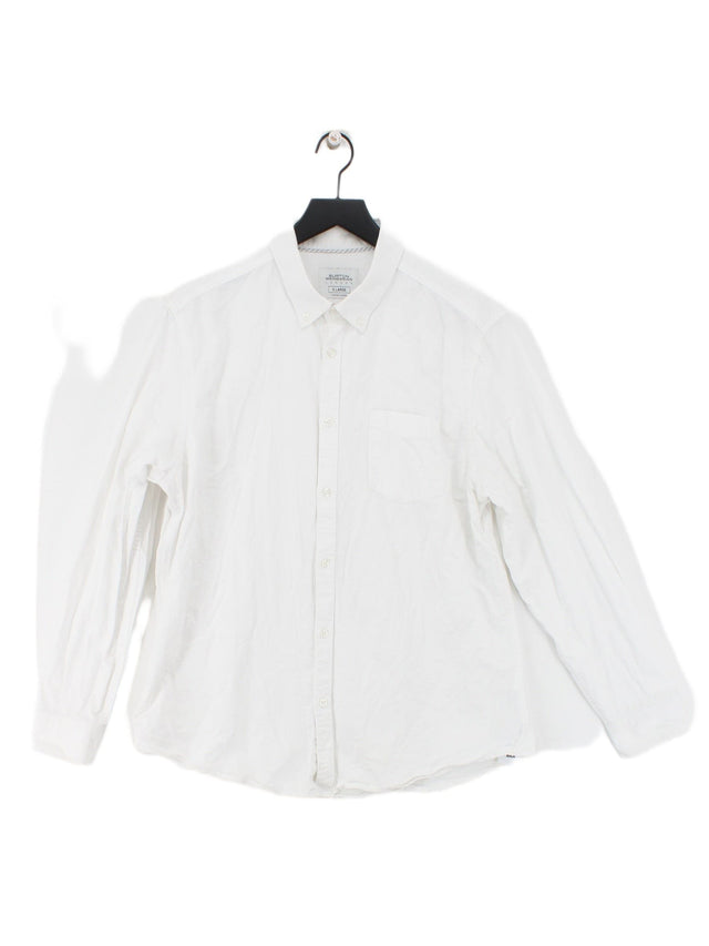 Burton Men's Shirt XL White 100% Cotton