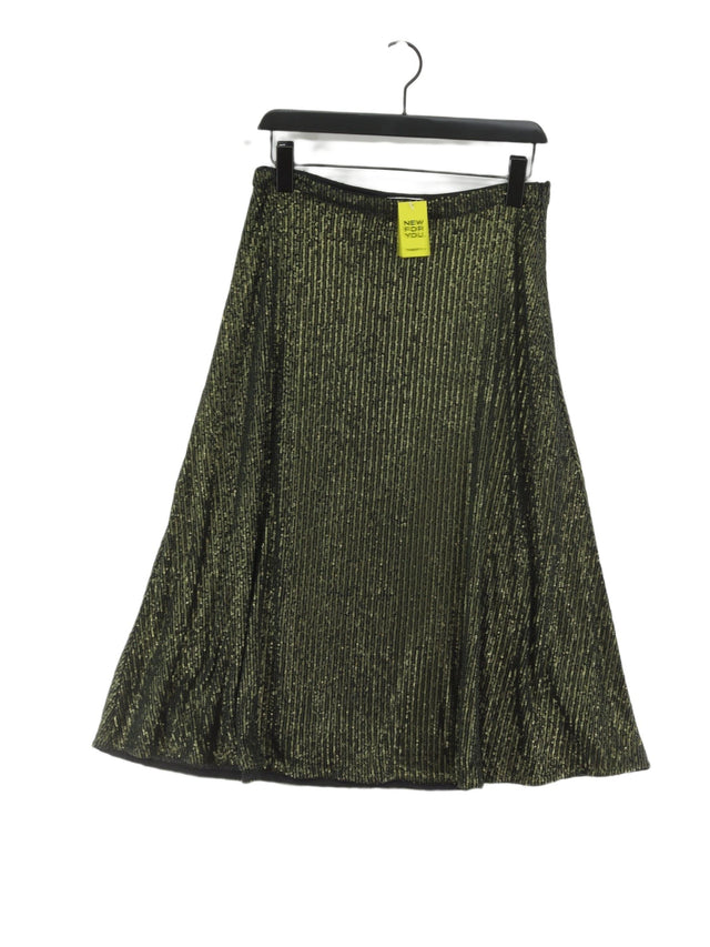Reserved Women's Maxi Skirt UK 12 Green 100% Polyester